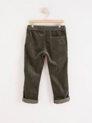 Straight regular corduroy trousers - 8176976-8611
