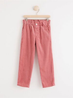 High waist corduroy trousers - 8182275-5469