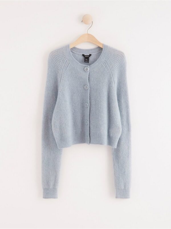 Knitted wool blend cardigan - 8184303-5708