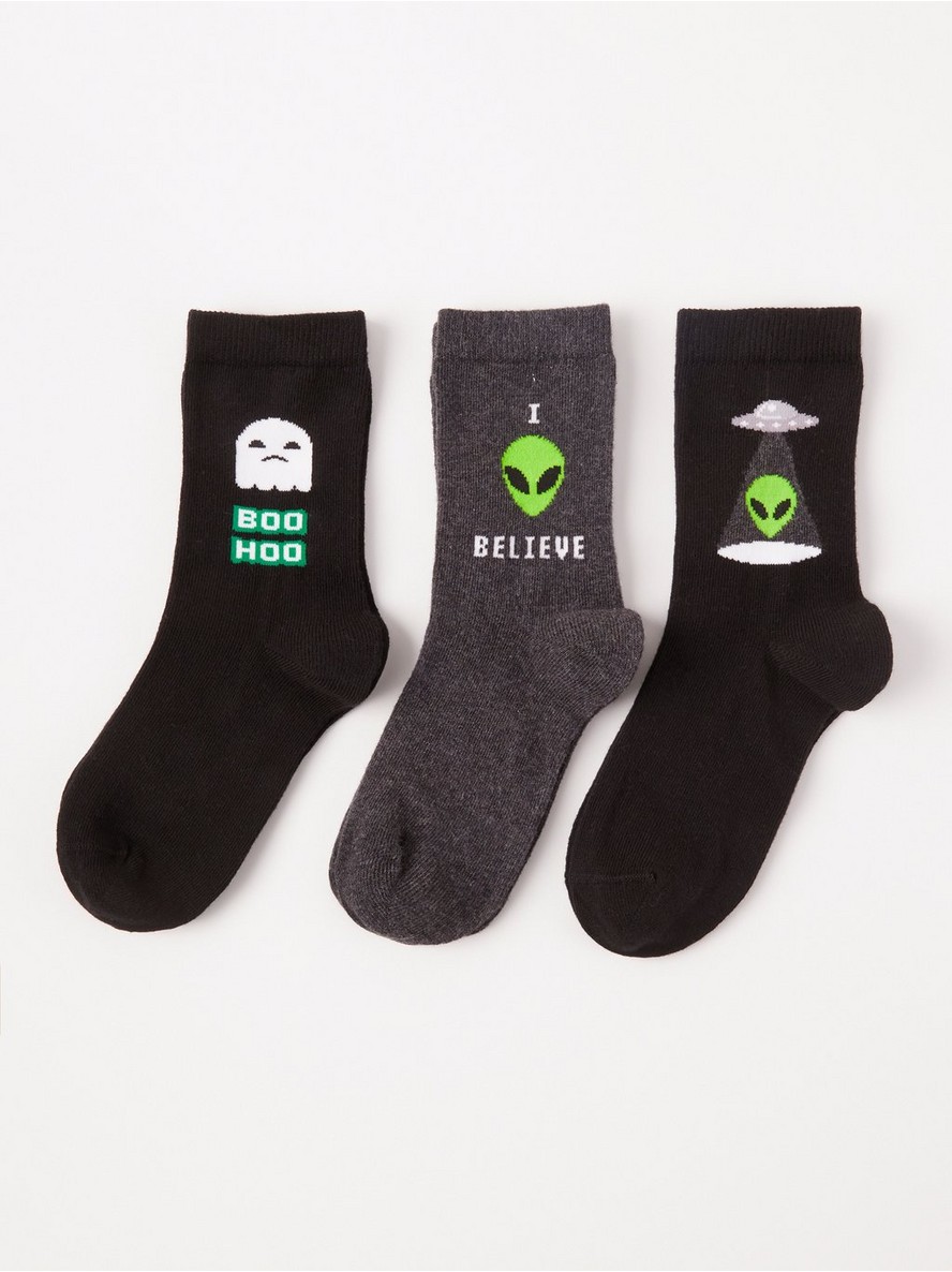 Carape – 3-pack socks with aliens and ghosts