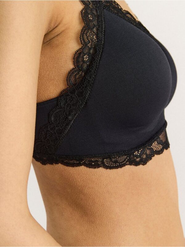 Mynta wirefree seamless bra with lace - 8186798-80