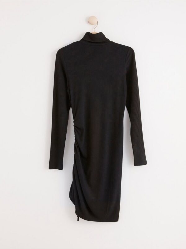 Long sleeve dress with drawstring - 8186834-80