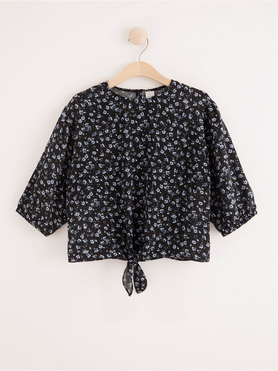Bluza – Short sleeve top with knot and pattern
