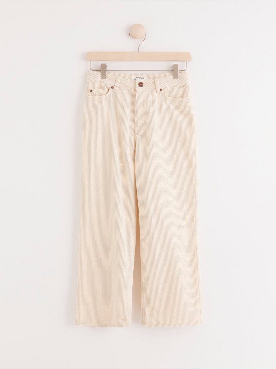 Pantalone – VILMA Wide high waist cord trousers
