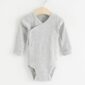 Ribbed wrap bodysuit - 8190532-7196