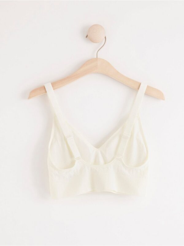 Seamless soft bra with pattern - 8191276-325