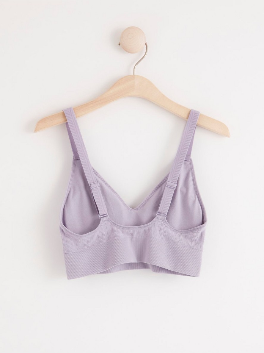 Seamless soft bra with pattern - 8191276-9571