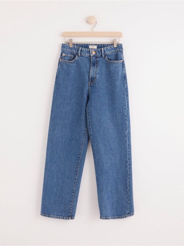 HANNA Wide high waist jeans with cropped leg - 8193059-791