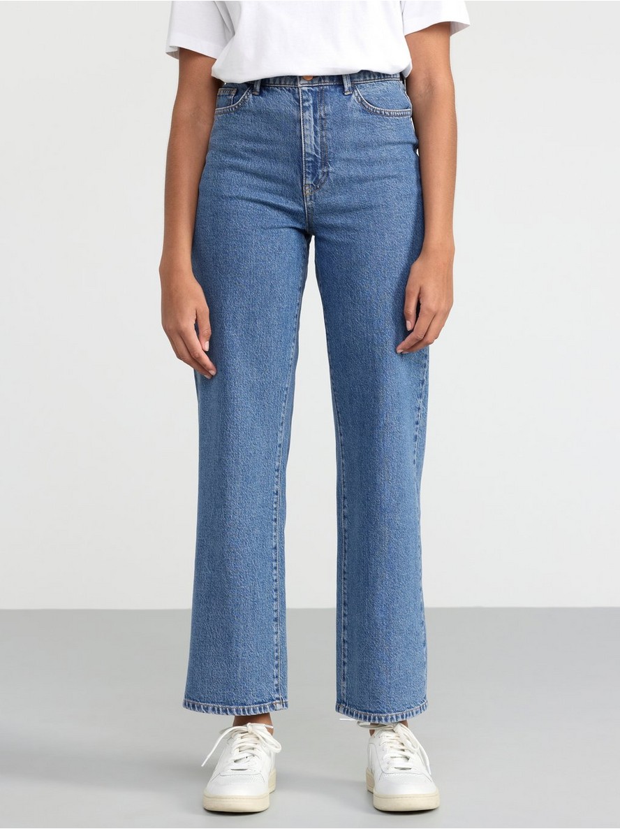 Pantalone – HANNA Wide high waist jeans with cropped leg