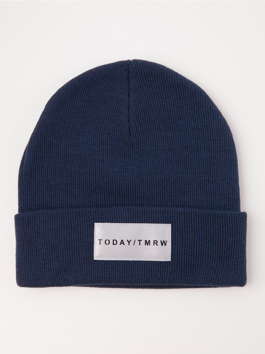 Beanie with reflective patch - 8193536-2150