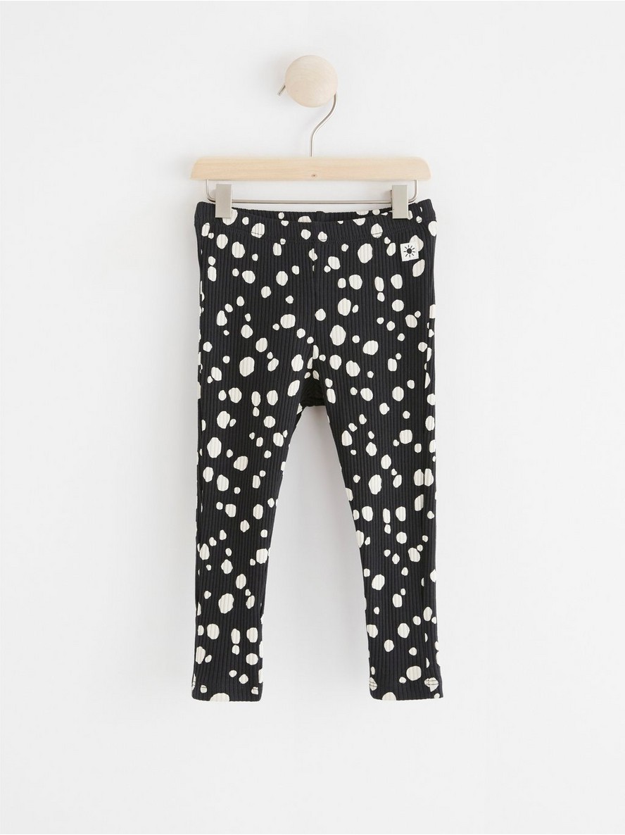 Helanke – Ribbed leggings with dots