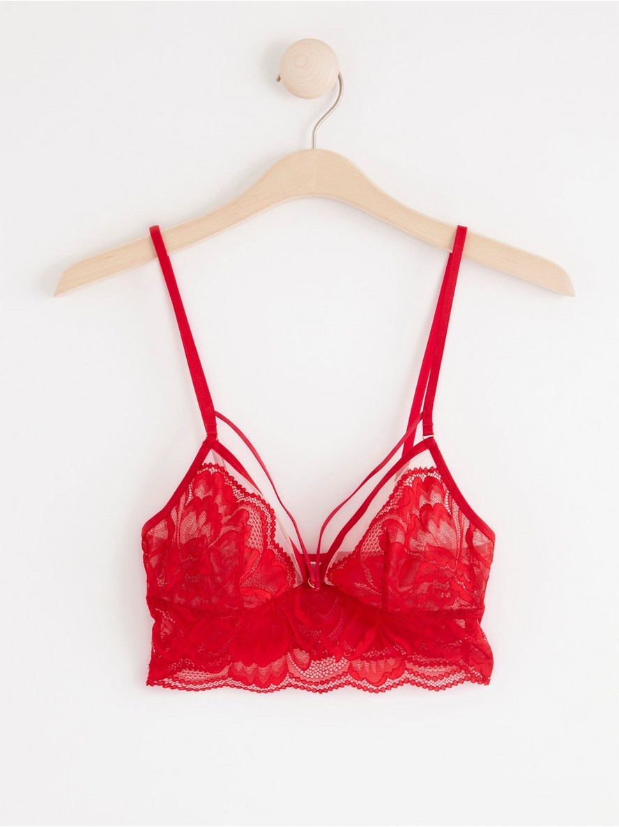 Brushalter – Unpadded bralette with lace