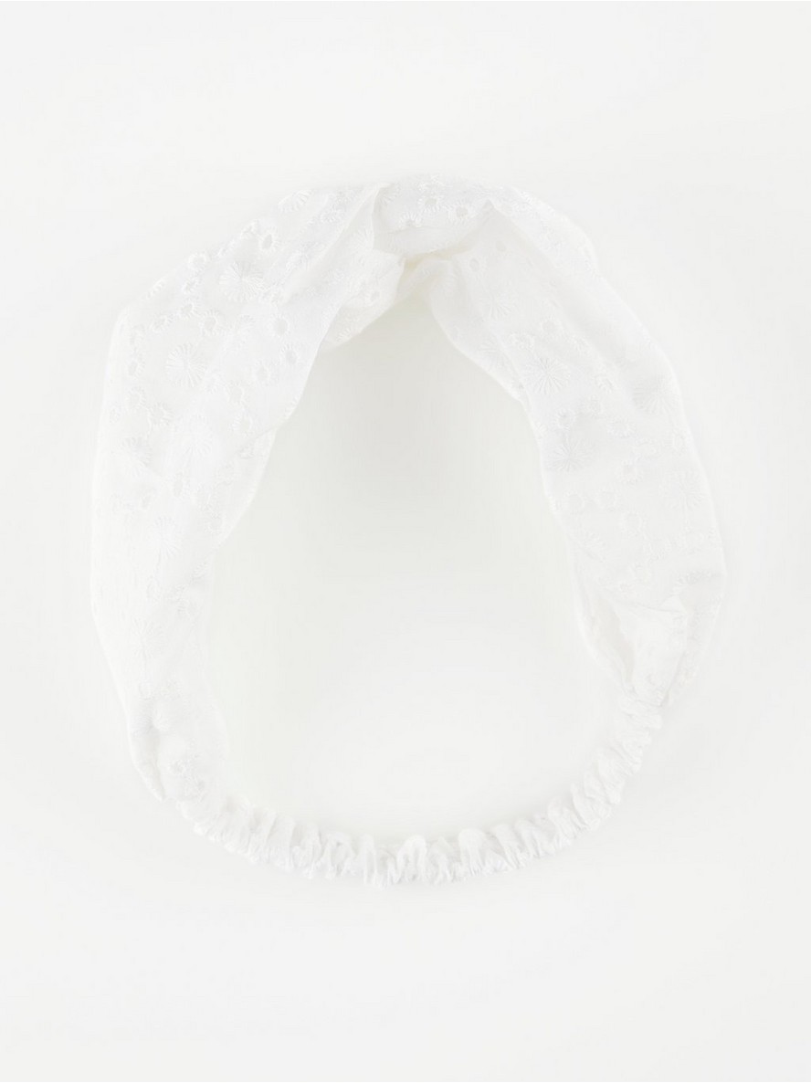 Headband with broderie anglaise - 8198077-70