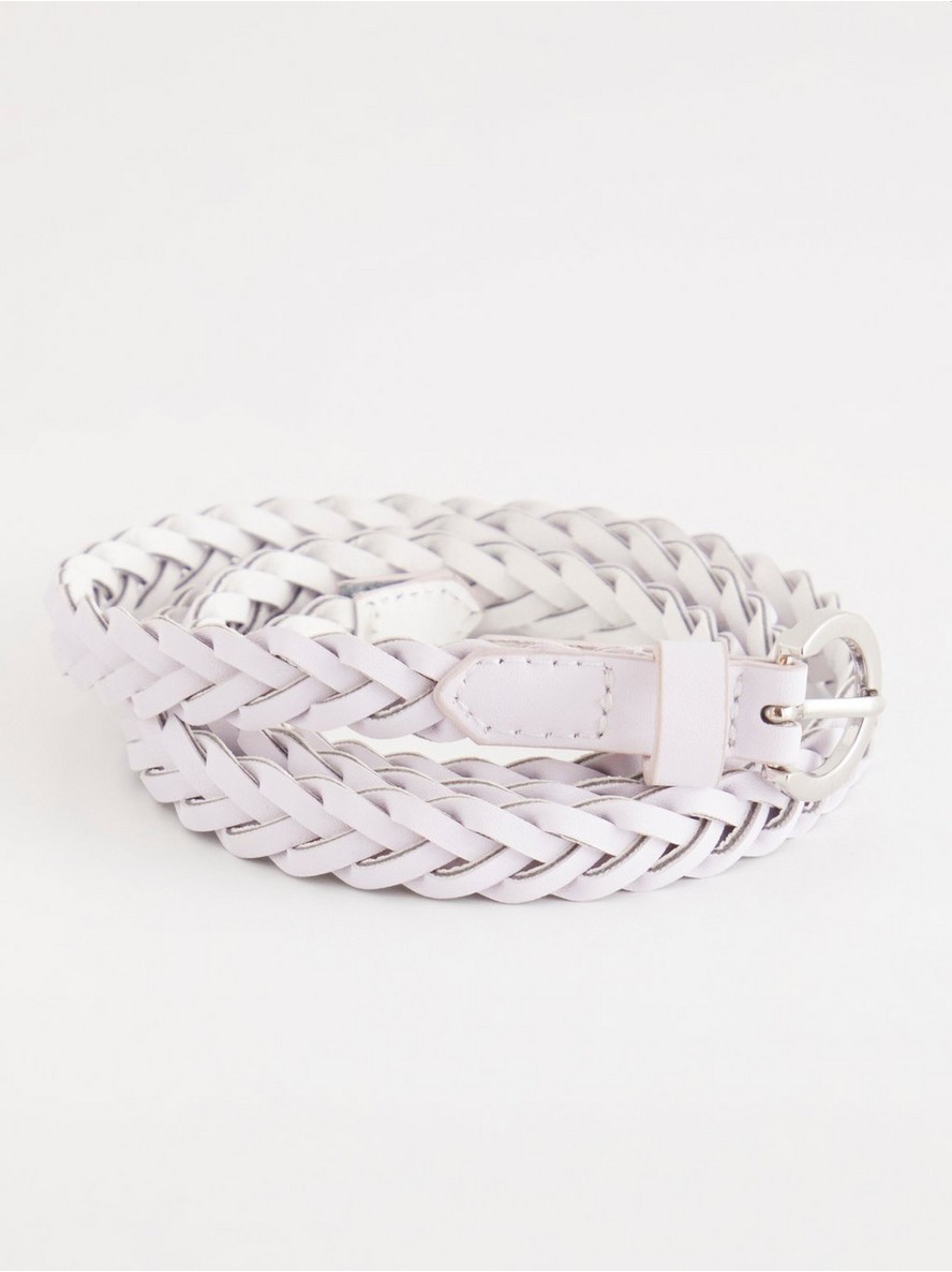 Kais – Slim braided imitation leather belt