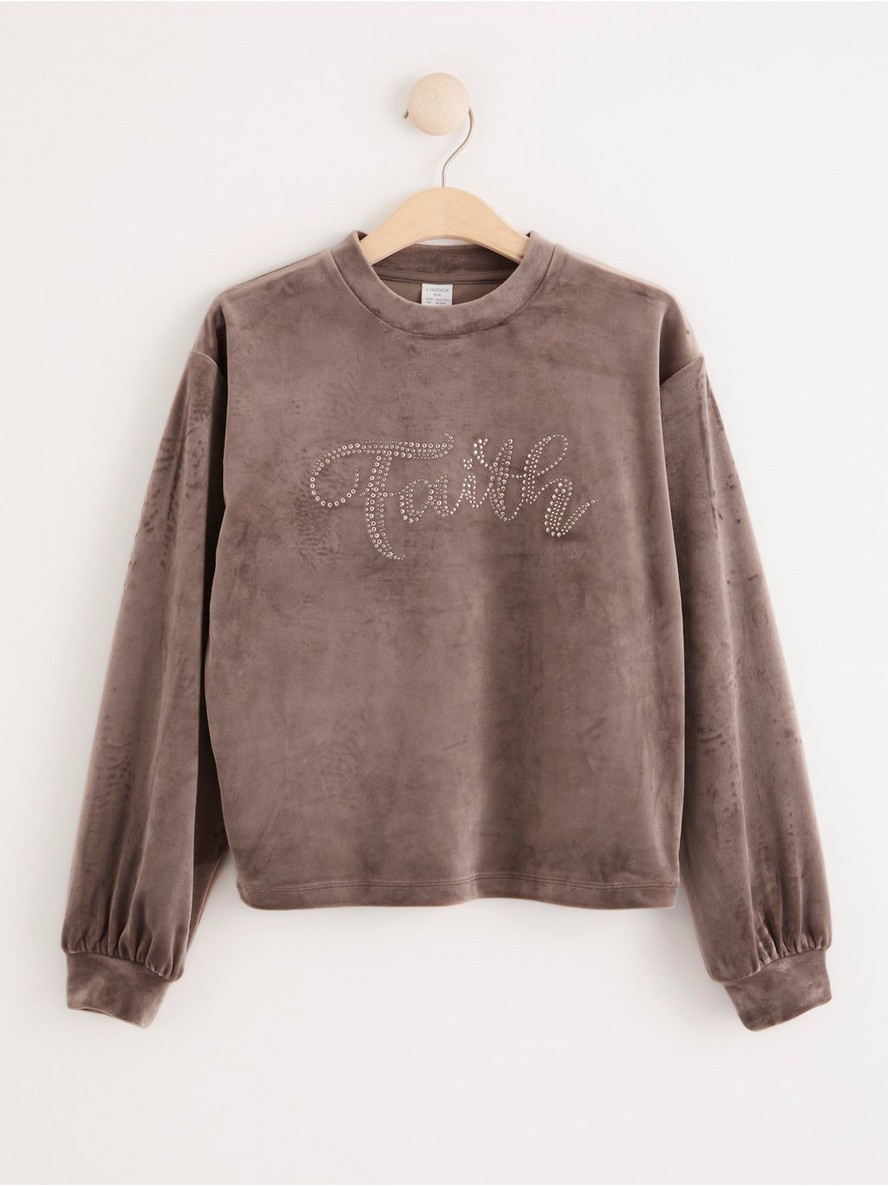 Dukserica – Velour sweatshirt