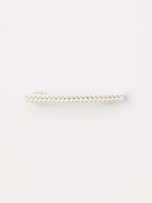 Hair clip with pearls - 8201705-300