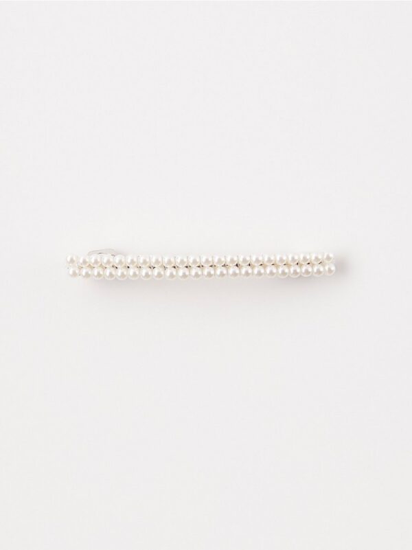 Hair clip with pearls - 8201705-300