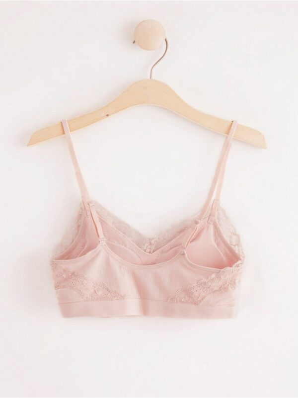 Soft bra with lace - 8204582-8412