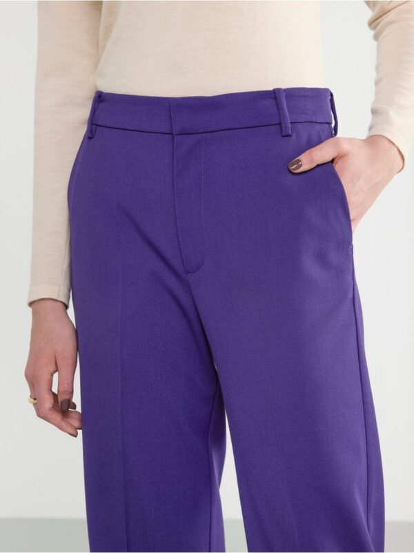 Straight trousers with regular waist - 8215595-9337