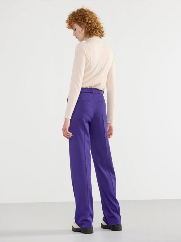 Straight trousers with regular waist - 8215595-9337