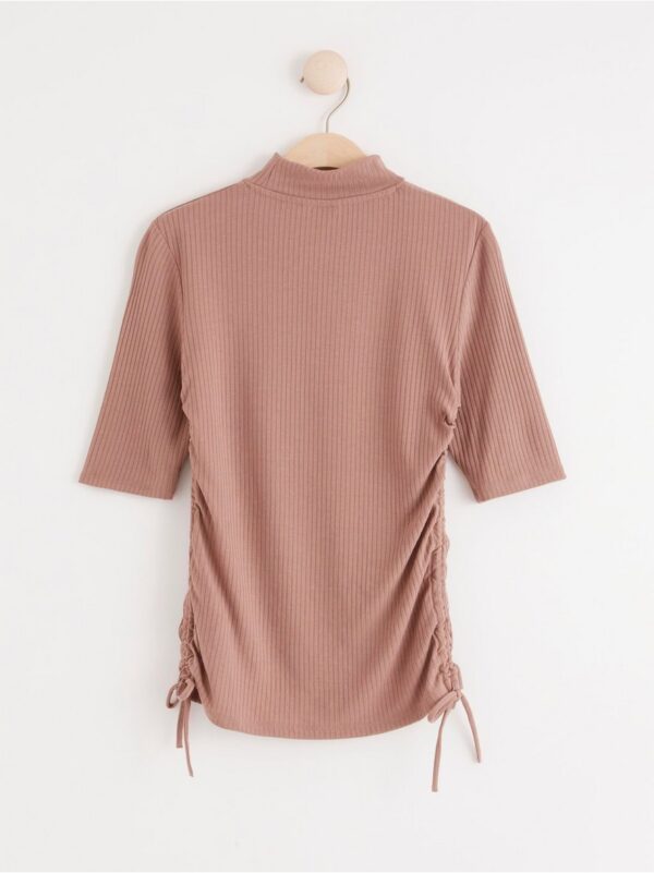 Short sleeve top with drawstrings - 8215791-4671