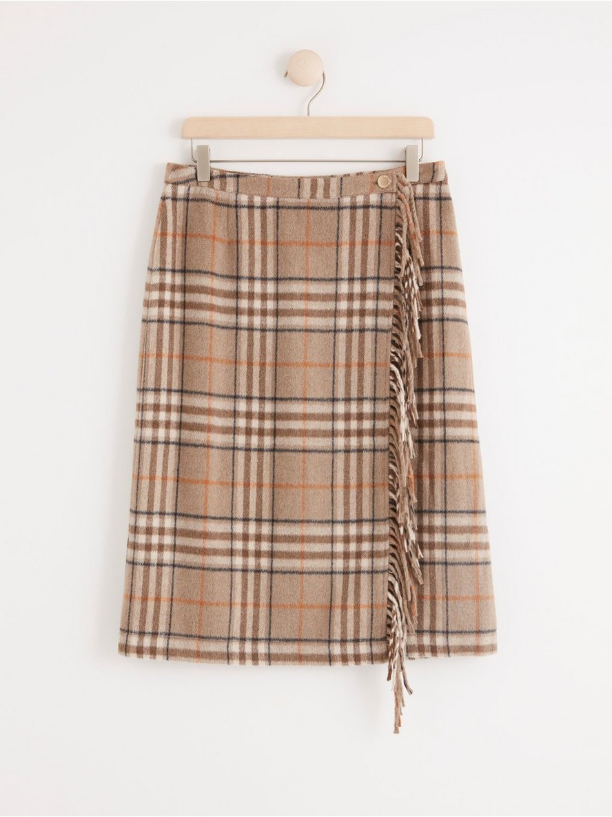 Suknja – Checked wrap skirt