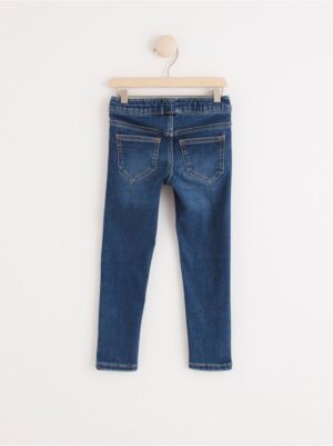 SARA Slim regular waist jeans with rhinestones - 8217101-790