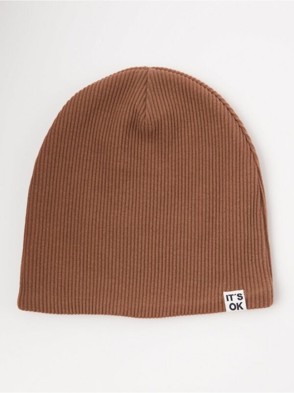 Ribbed cotton beanie - 8218769-1915