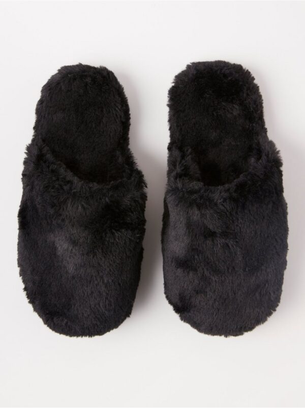 Fake fur slippers - 8219858-80