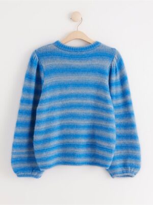 Knitted jumper with puff sleeves - 8220880-5310