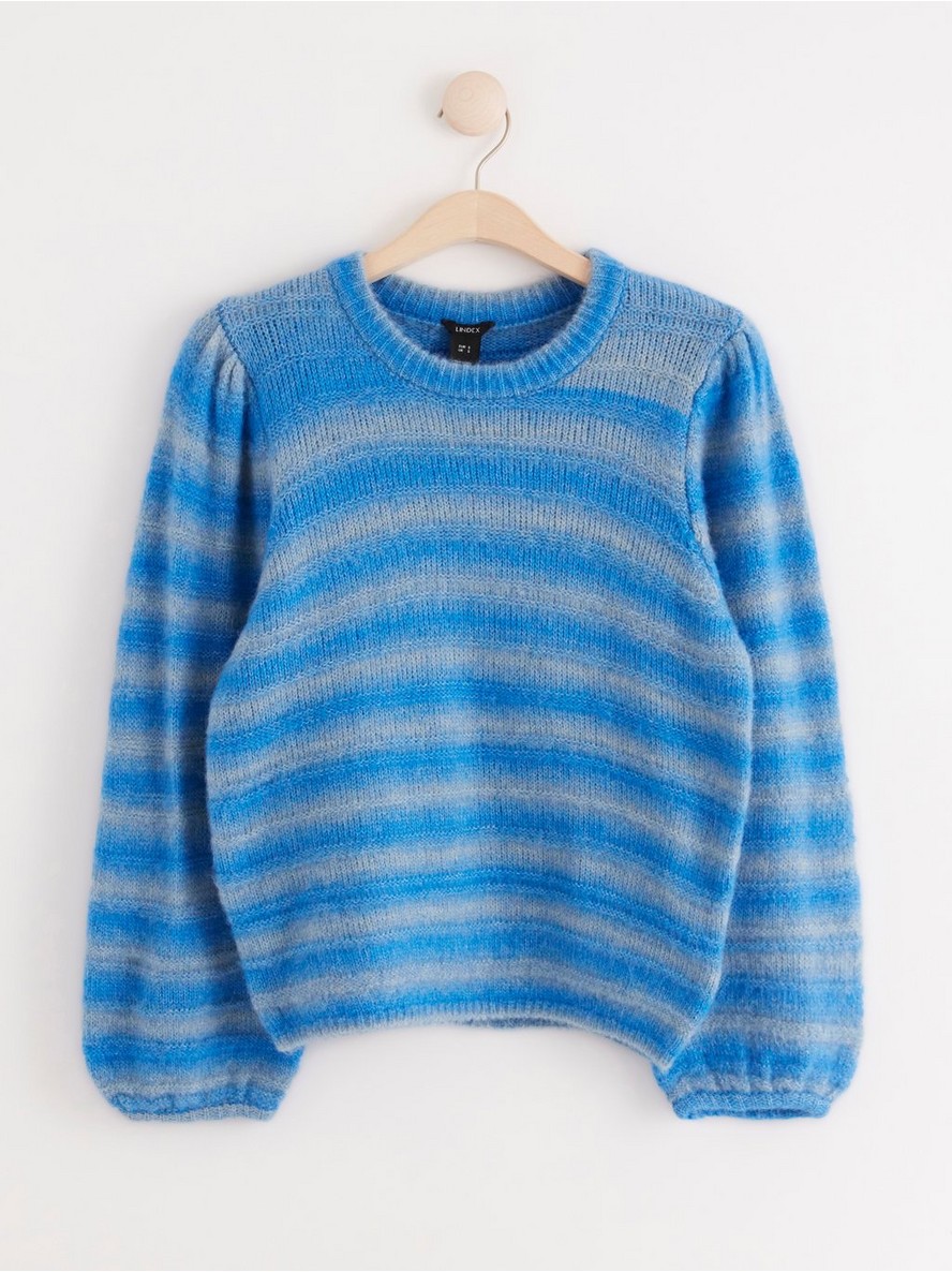 Dzemper – Knitted jumper with puff sleeves