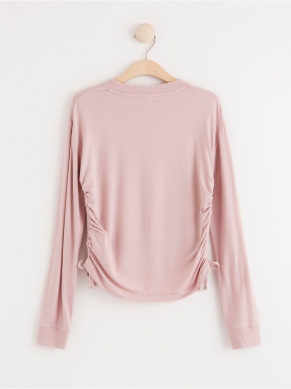 Long sleeve top with drawstring - 8222322-7736
