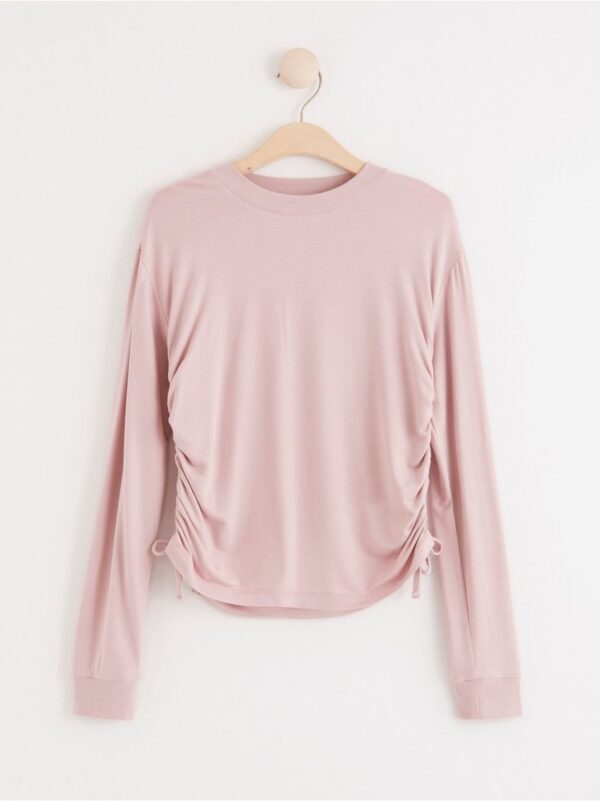 Long sleeve top with drawstring - 8222322-7736