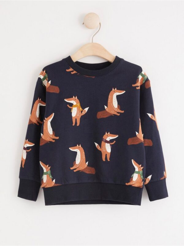 Sweatshirt with fox print - 8222498-2521
