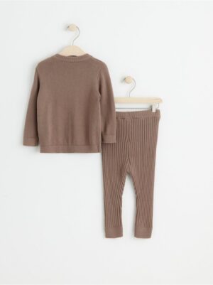 Set with knitted sweater and trousers - 8227617-9849