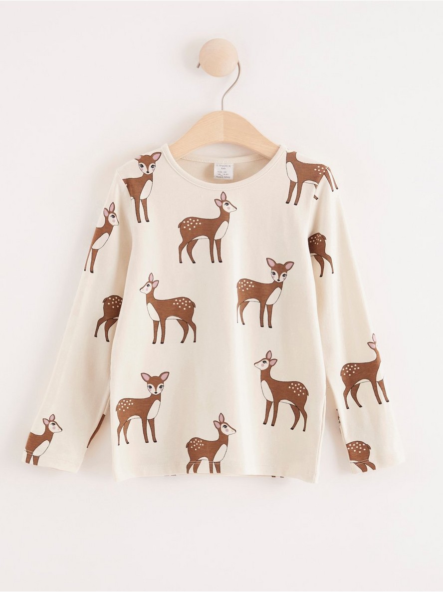 Majica – Long sleeve top with deer print
