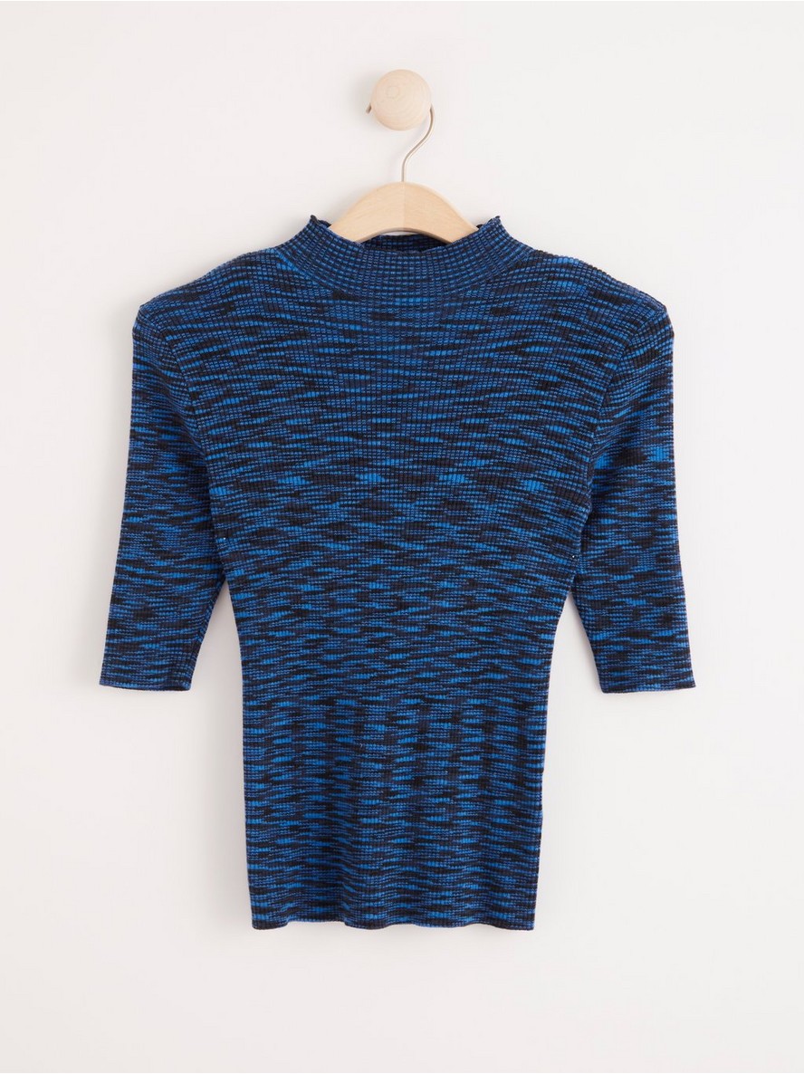 Majica – Rib-knit short sleeve top