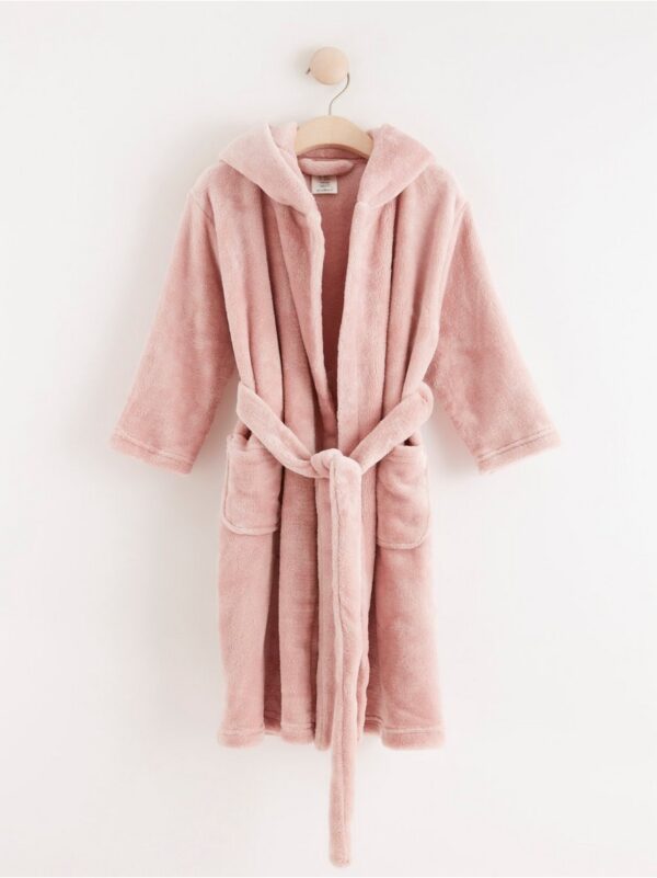 Fleece robe with ears - 8230575-7351