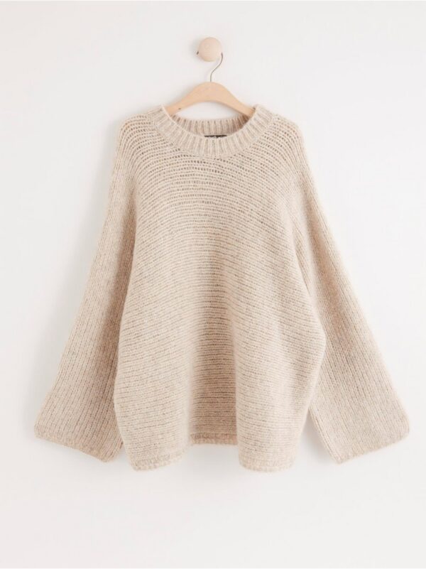 Fuzzy knitted jumper - 8230729-1233