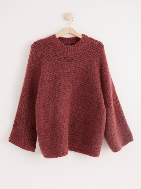 Fuzzy knitted jumper - 8230729-3471