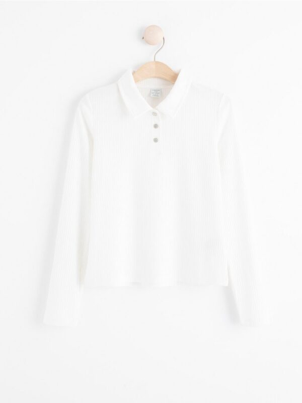 Ribbed top with collar - 8230846-300
