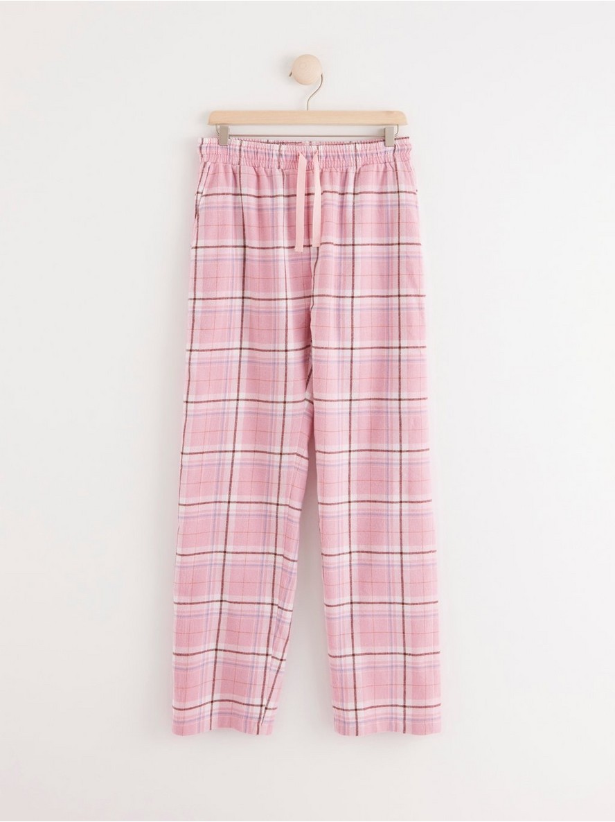 Plaid flannel pyjama trousers - 8232959-6950