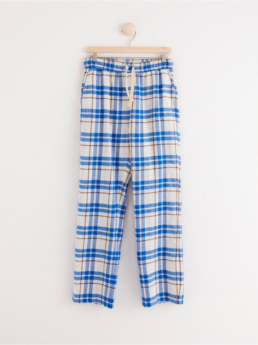 Plaid flannel pyjama trousers - 8232959-7442