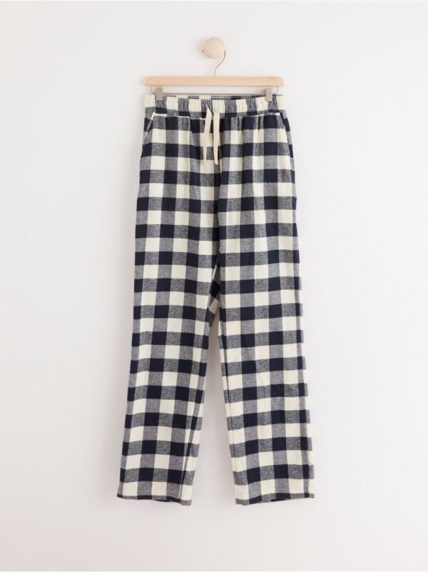 Plaid flannel pyjama trousers - 8232959-9428