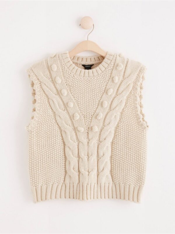 Cable knit vest - 8235692-1230