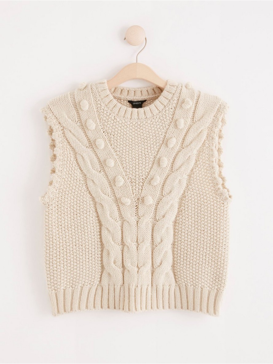 Prsluk – Cable knit vest