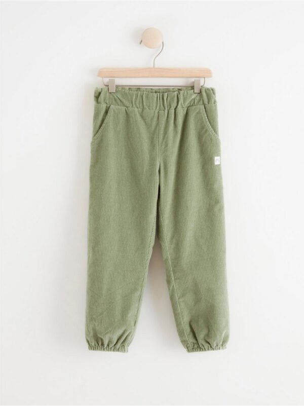 Lined corduroy trousers - 8236669-9560