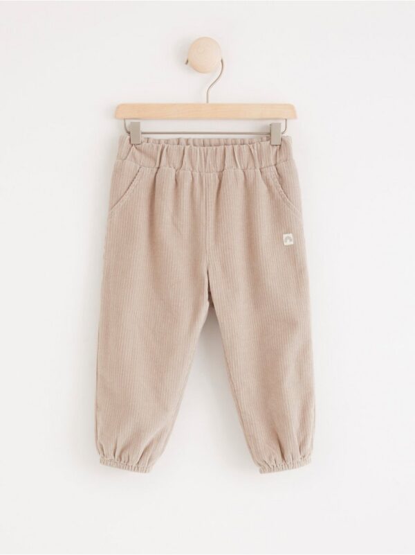 Lined corduroy trousers - 8236669-9770