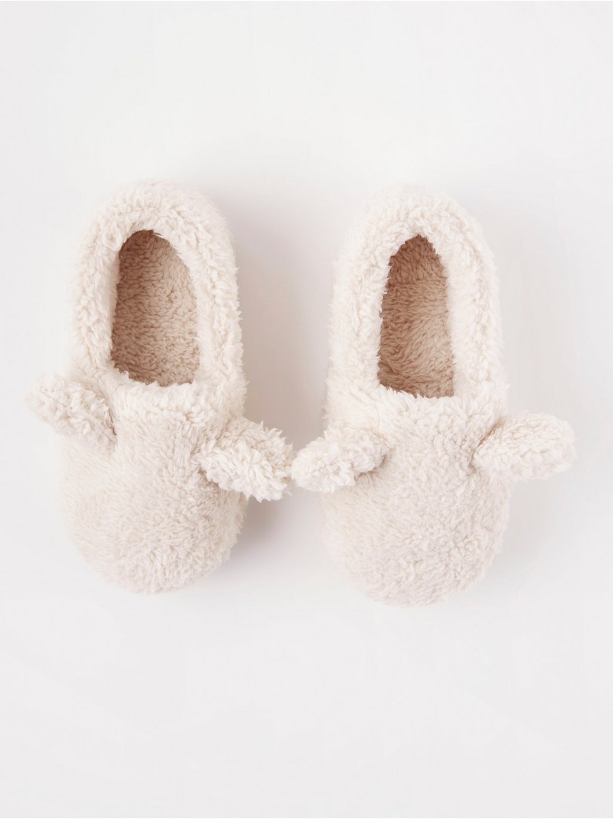 Pile shoe slippers with ears - 8243180-7403
