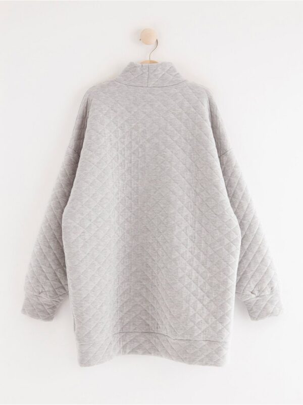 Long quilted sweatshirt - 8243852-7692
